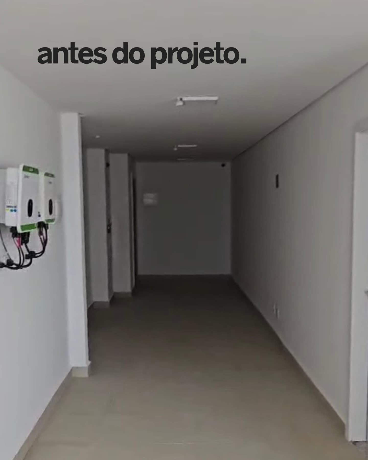 Espaço do condomínio antes da implantação do mercado